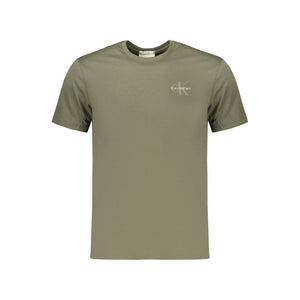 Calvin Klein Grünes Baumwoll-T-Shirt für Herren