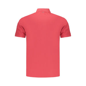 Napapijri Rotes Herren-Poloshirt aus Baumwolle