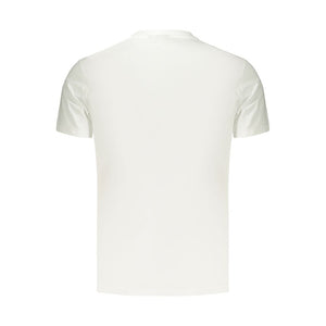 Napapijri Weißes Herren-T-Shirt aus Baumwolle