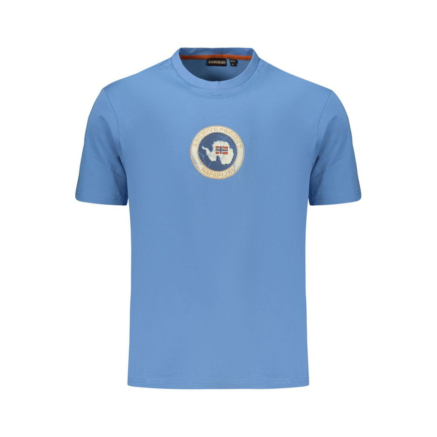 Napapijri Azzurro Baumwoll-T-Shirt für Herren