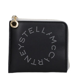 Stella McCartney Schwarzes Leder Portemonnaie