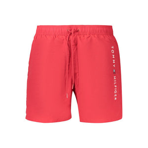 Tommy Hilfiger Badehose aus Polyester in Rot für Herren