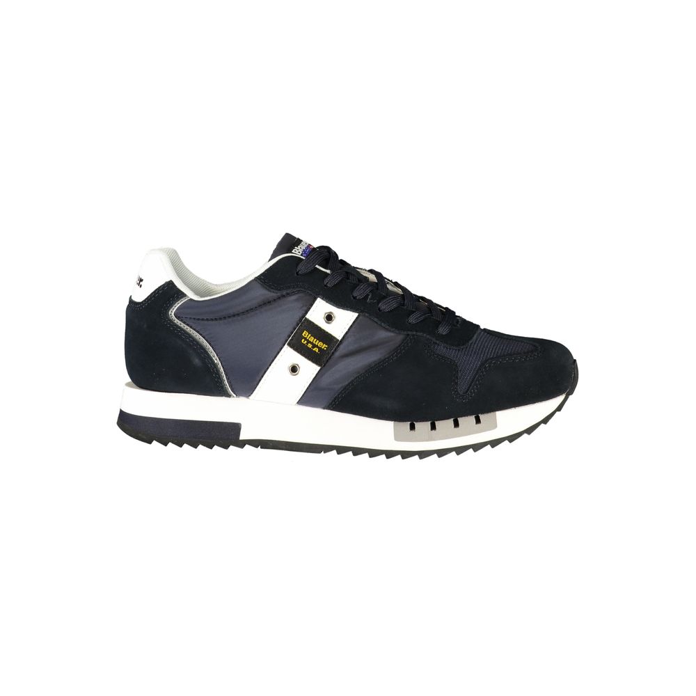 Blauer Sneaker aus Polyurethan für Herren