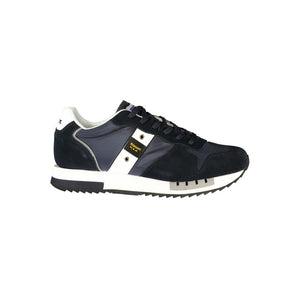 Blauer Sneaker aus Polyurethan für Herren