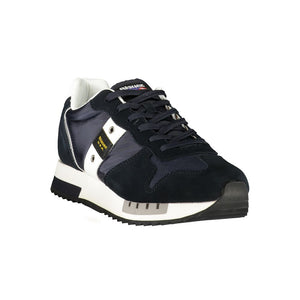 Blauer Sneaker aus Polyurethan für Herren