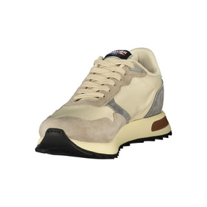 Blauer Beige Polyester Herren Sneaker