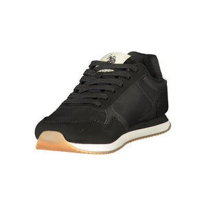 U.S. POLO ASSN. Schwarzer Damen-Sneaker aus Polyurethan