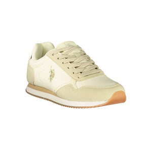 U.S. POLO ASSN. Damen-Sneaker aus beigem Polyurethan