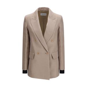 Max Mara Beige Seidenkleidung