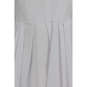 Max Mara Weißes Baumwoll-Freizeitkleid