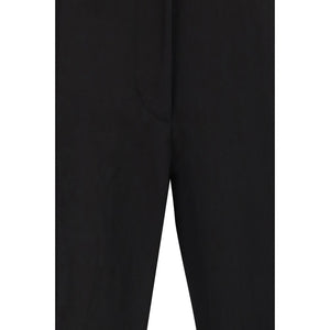 Max Mara Schwarze Viskose Schlaghose