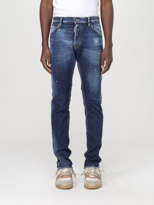 Dsquared² Blaue Relaxed Fit Jeans aus Denim