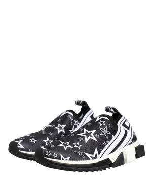 Dolce & Gabbana Schwarze SORRENTO Sneakers mit Sternen-Logo