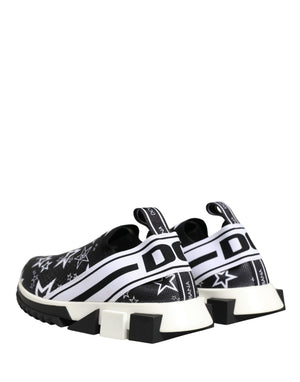 Dolce & Gabbana Schwarze SORRENTO Sneakers mit Sternen-Logo