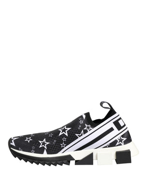 Dolce & Gabbana Schwarze SORRENTO Sneakers mit Sternen-Logo