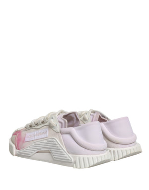 Dolce & Gabbana Weiß NS1 Lace Up Low Top Turnschuhe Schuhe
