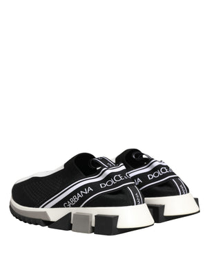 Dolce & Gabbana Schwarz Sorrento Slip On Low Top Sneakers Schuhe