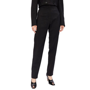 Alaïa Schwarze Zigarettenhose aus Elasthan