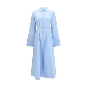 Gabriela Hearst Blaues Baumwoll-Freizeitkleid