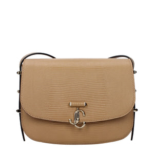 Jimmy Choo Braune Leder Umhängetasche