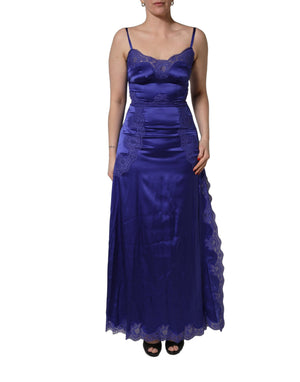 Dolce & Gabbana Elegantes ärmelloses Abendkleid aus Spitze in A-Linie