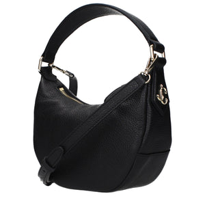 Jimmy Choo Schwarze Lederhandtasche