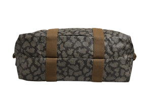 Saint Laurent Duffel Bag aus Canvas mit grün-braunem Muster