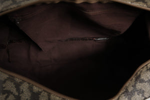Saint Laurent Duffel Bag aus Canvas mit grün-braunem Muster