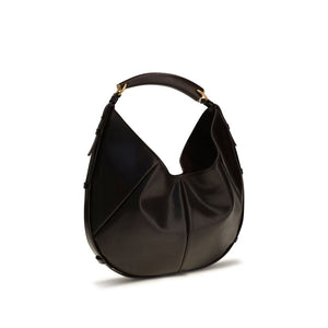 Saint Laurent Braune Kalbsleder Bos Taurus Schultertasche