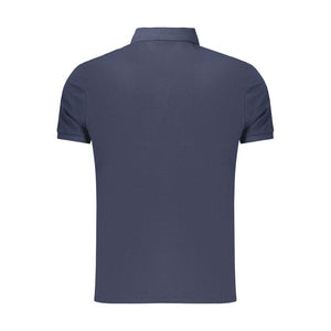 Blue Cotton Men's Polo Shirt