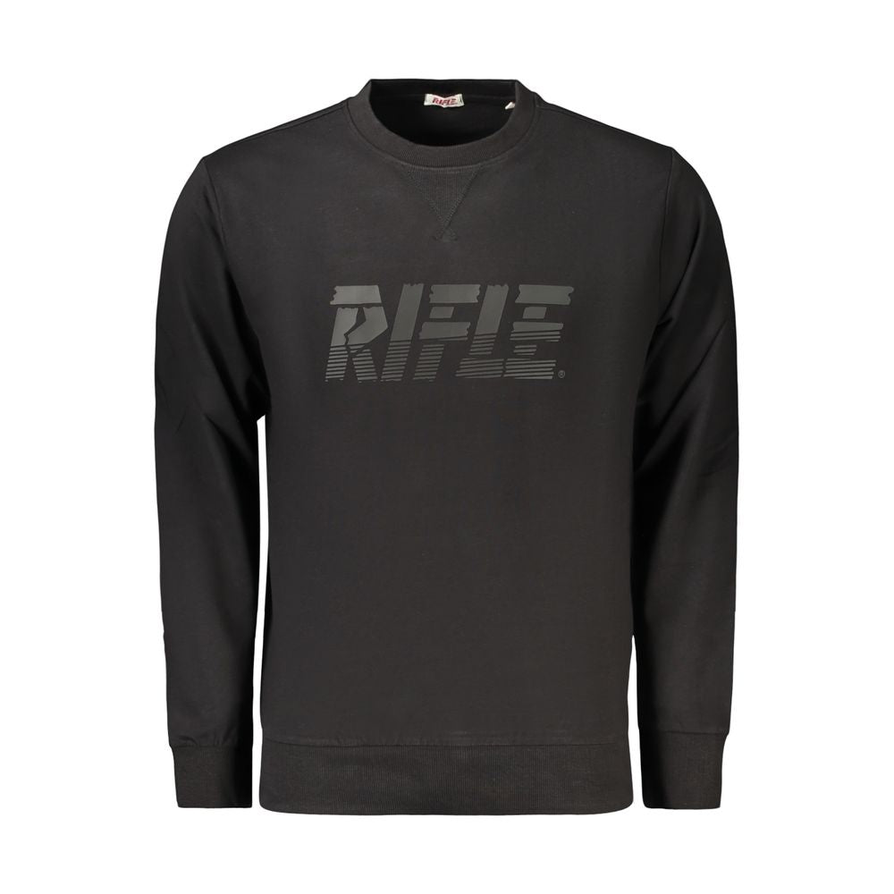Rifle Schwarzer Baumwoll-Sweatshirt