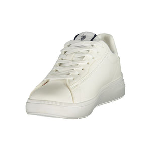 U.S. POLO ASSN. Weiße Damen-Sneaker aus Polyester