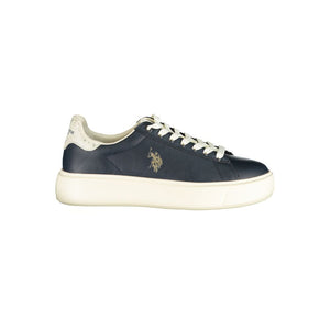 U.S. POLO ASSN. Blaue Damen-Sneaker aus Polyurethan