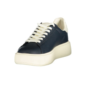 U.S. POLO ASSN. Blaue Damen-Sneaker aus Polyurethan