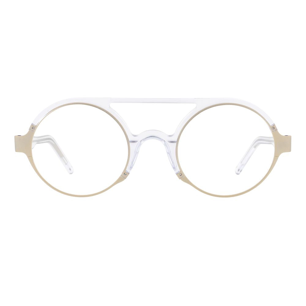 Andy Wolf Brille aus Goldmetall & Kunststoff (Fassung)