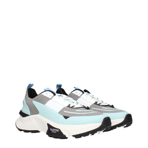 Valentino Garavani Graue Stoff-Sneaker mit niedrigem Schaft