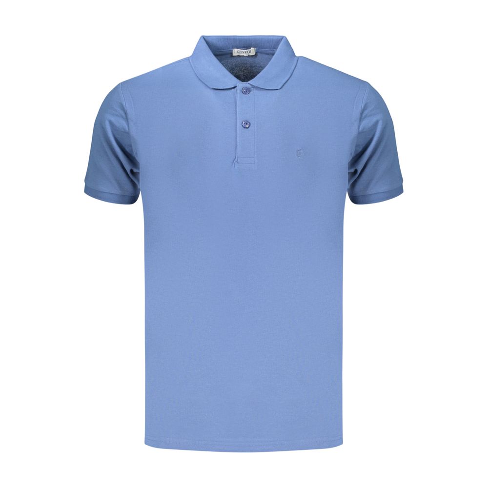 Coveri Moving Blaues Baumwoll-Poloshirt für Herren