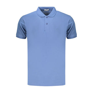 Coveri Moving Blaues Baumwoll-Poloshirt für Herren