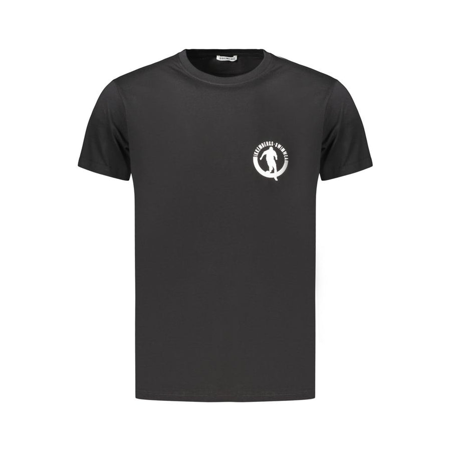 Bikkembergs Schwarzes Baumwoll-T-Shirt für Herren