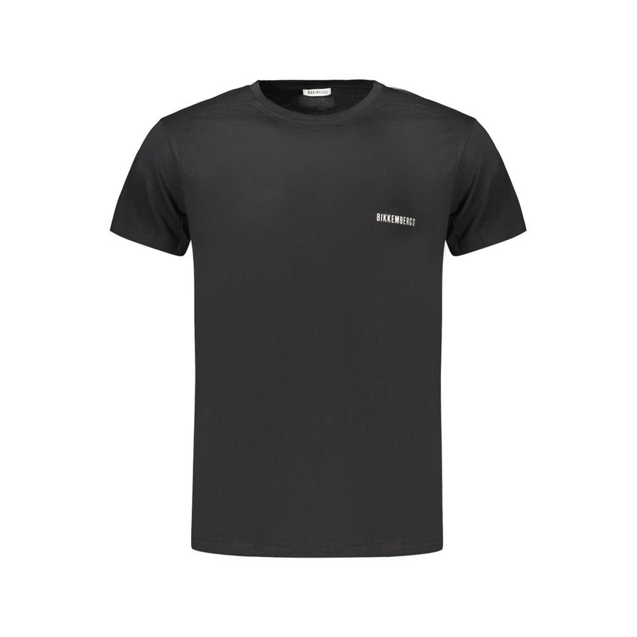 Bikkembergs Schwarzes Baumwoll-T-Shirt für Herren