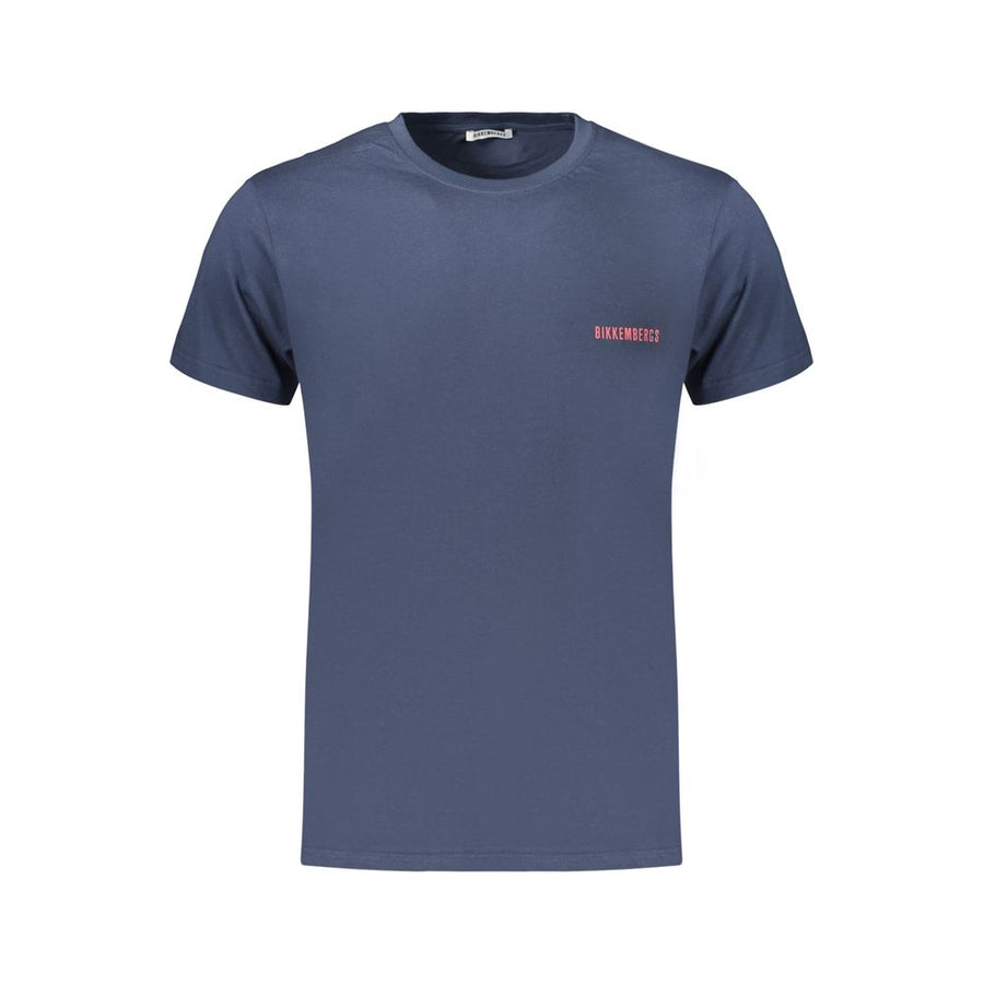 Bikkembergs Blaues Baumwoll-T-Shirt für Herren