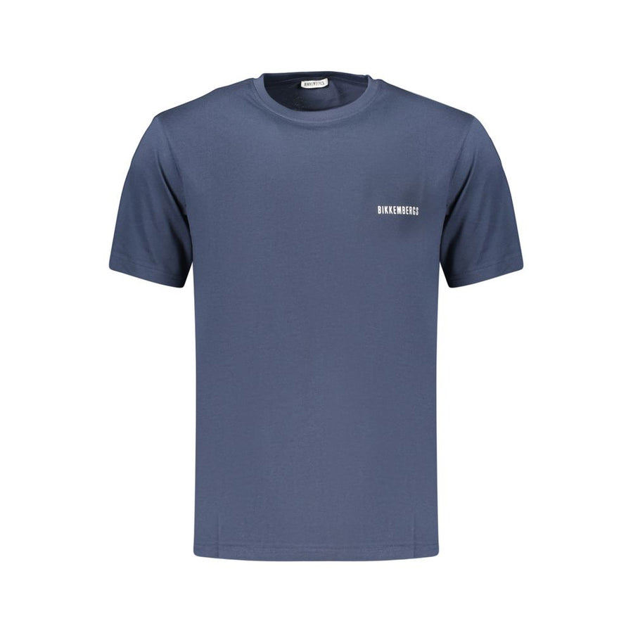 Bikkembergs Blaues Baumwoll-T-Shirt für Herren