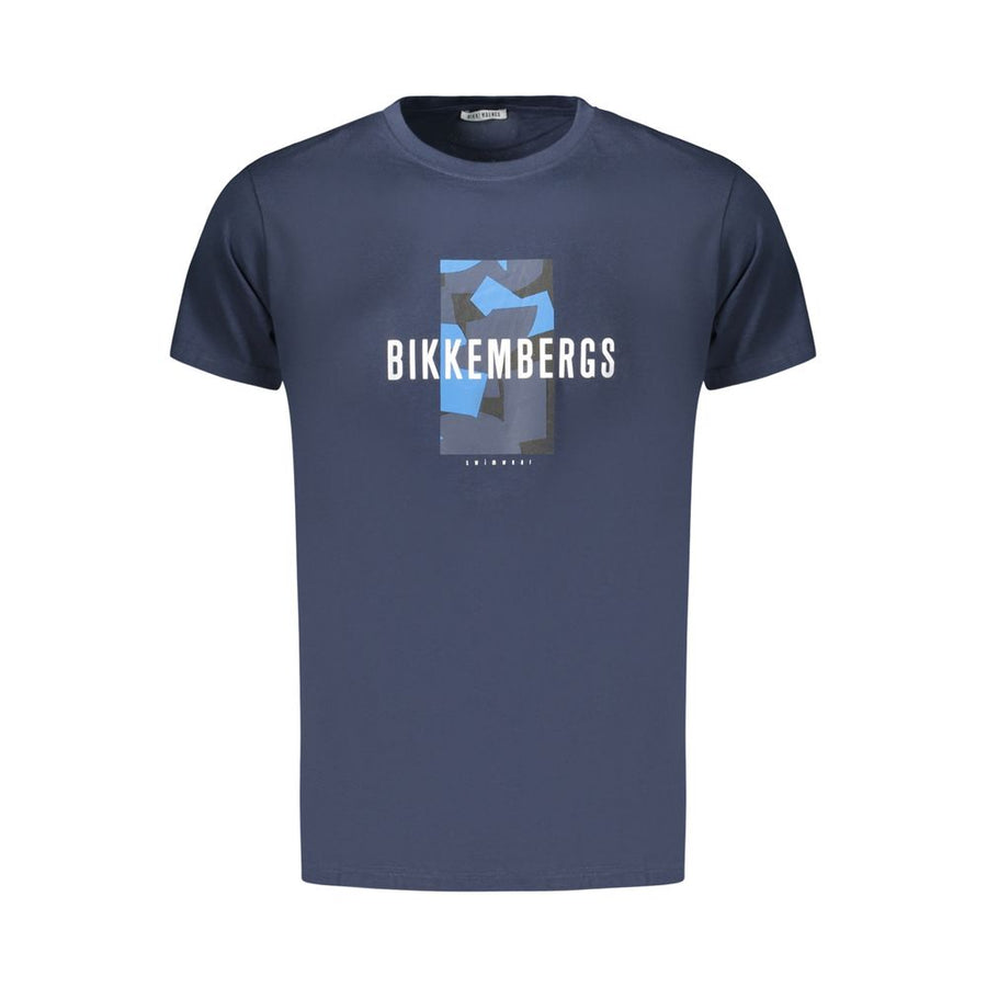 Bikkembergs Blu Baumwoll-T-Shirt für Herren