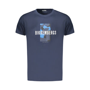 Bikkembergs Blu Baumwoll-T-Shirt für Herren