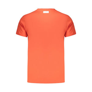 Bikkembergs Orangefarbenes T-Shirt aus Baumwolle