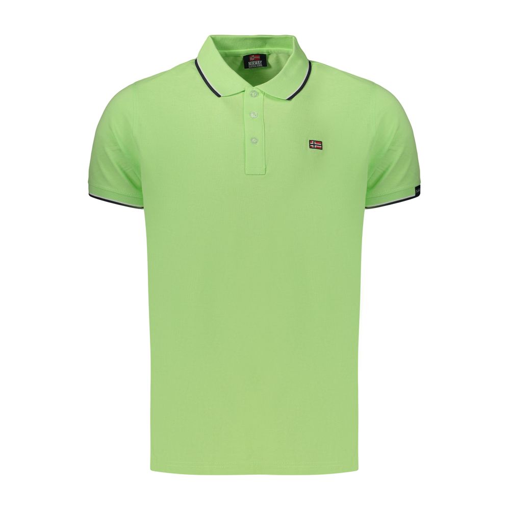 Norway 1963 Herren-Poloshirt Verde aus Baumwolle