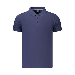 Norway 1963 Blaues Baumwoll-Poloshirt für Herren