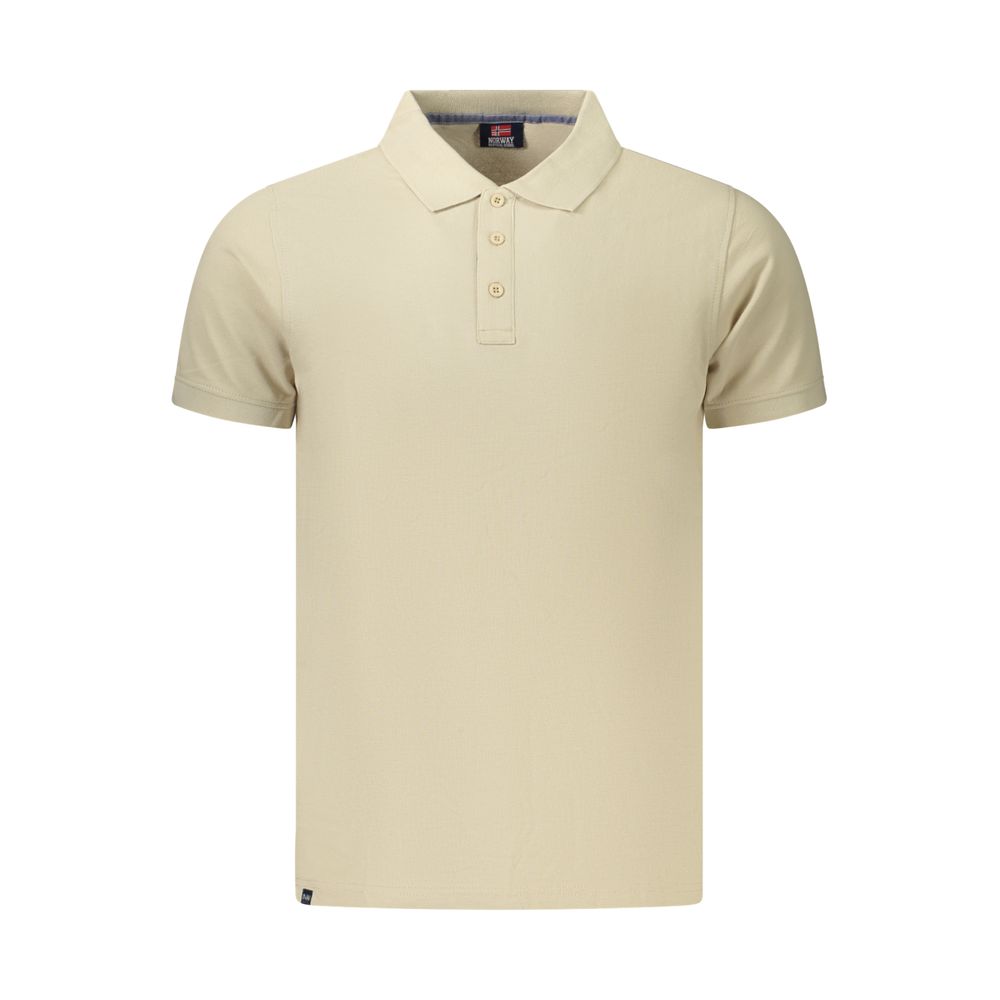 Norway 1963 Beige Baumwoll-Poloshirt für Herren