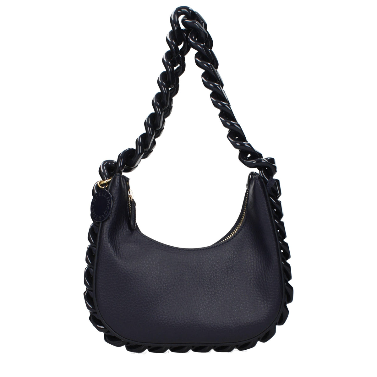 Stella McCartney Schultertasche aus blauem Leder