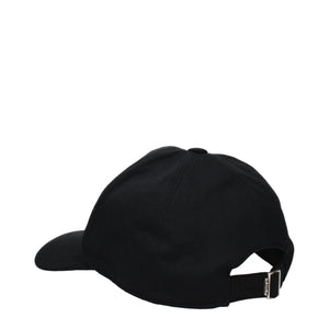 MSGM Schwarze Baumwollkappe (Baseball Cap)